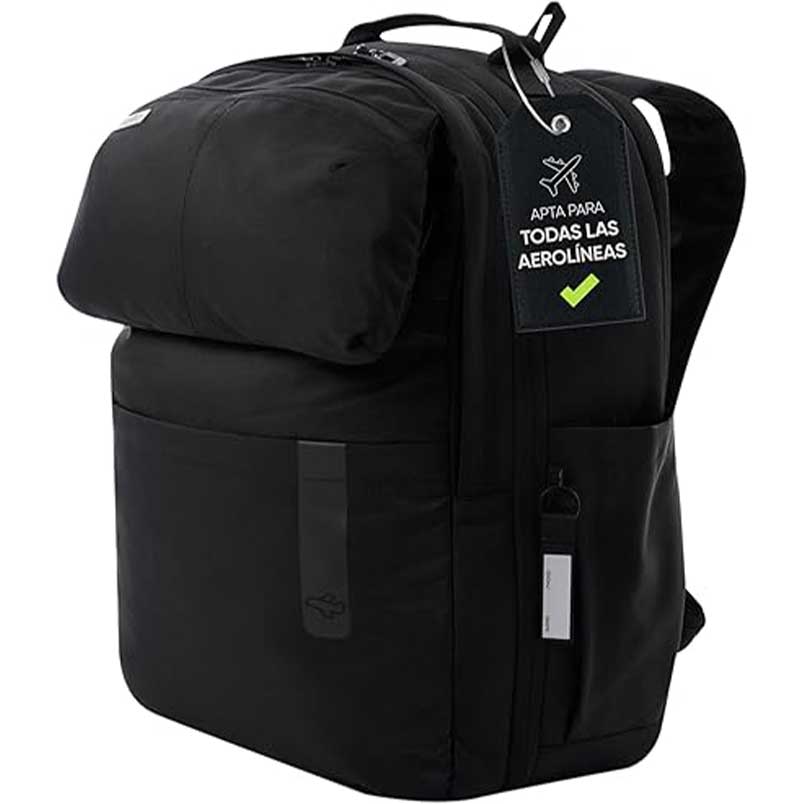 mochila de viaje TOTTO Elan Travel 40×30×20 valida como equipaje de mano gratis bajo el asiento